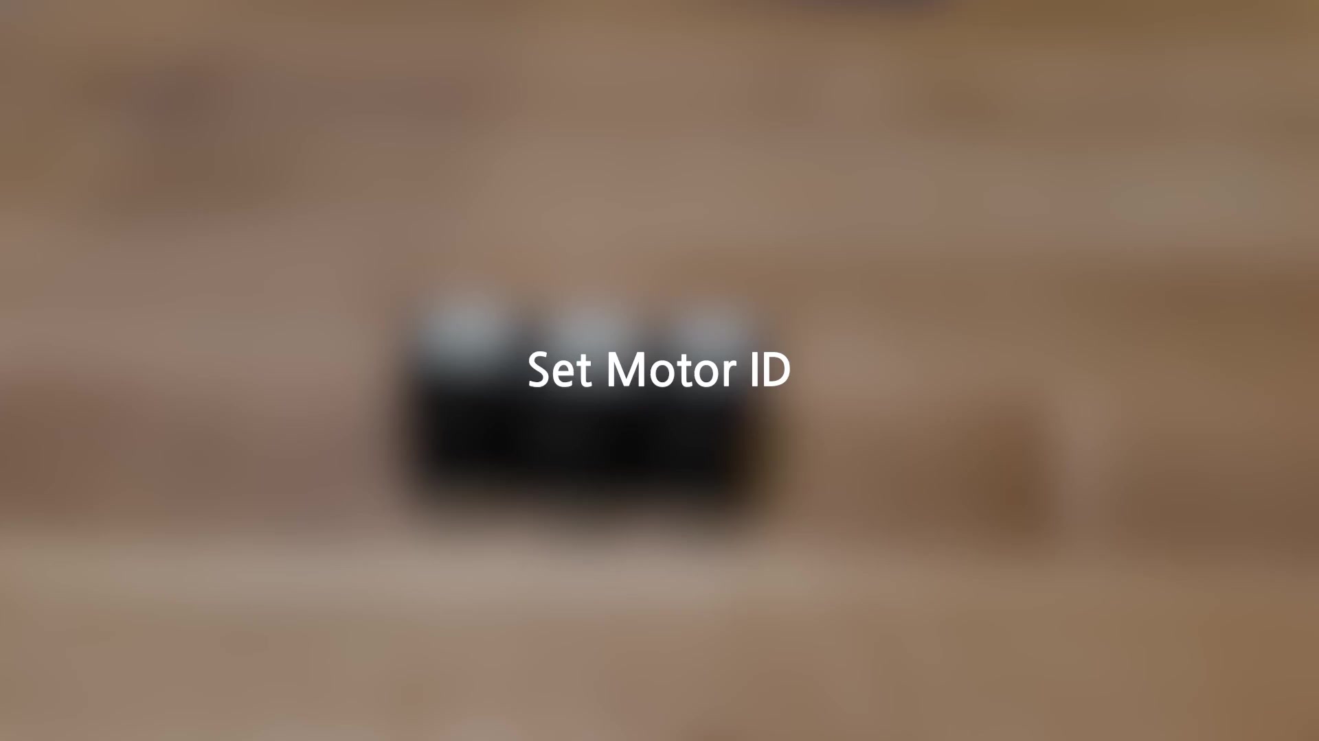 Set Motor IDs video walkthrough thumbnail
